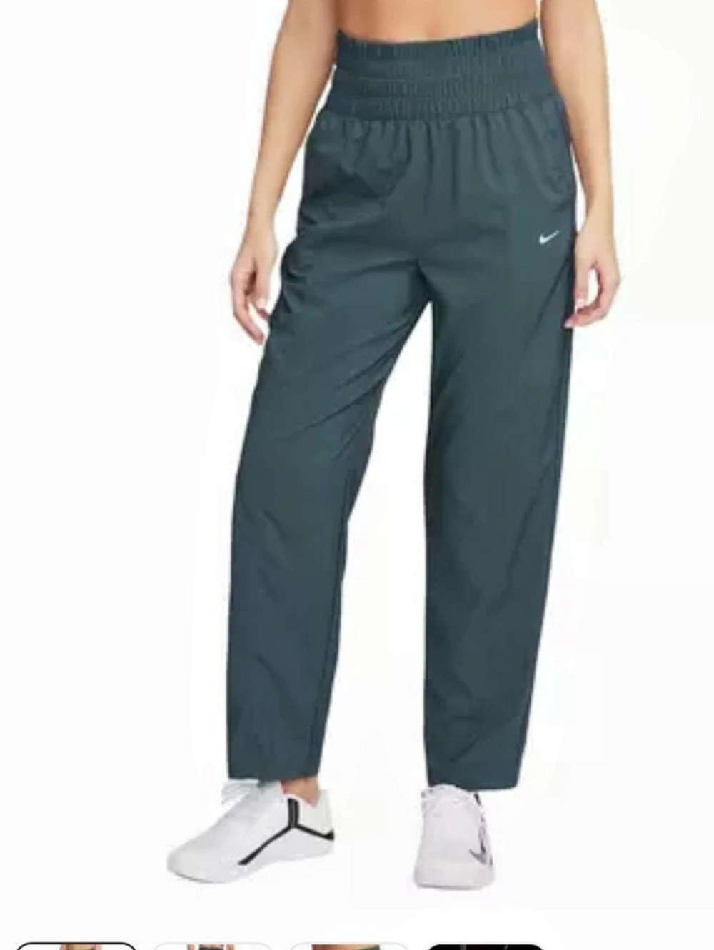 Nike Women's Ultra Highrise Pants Deep Jungle Women’s Large Dry Fit Comfy